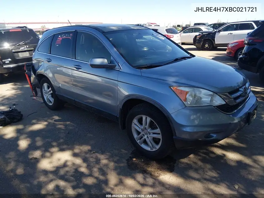 HONDA CR-V 2011, VIN JHLRE4H7XBC021721