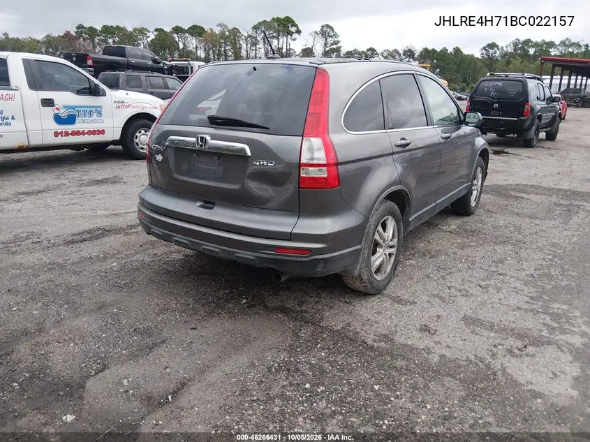 2011 HONDA CR-V VIN JHLRE4H71BC022157 — фото 4