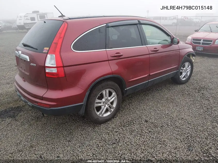 2011 HONDA CR-V VIN JHLRE4H79BC015148 — фото 4
