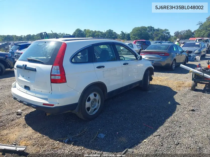 2011 HONDA CR-V VIN 5J6RE3H35BL048002 — фото 4