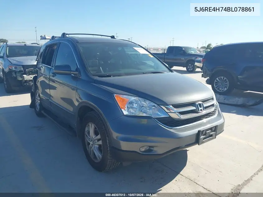 HONDA CR-V 2011, VIN 5J6RE4H74BL078861