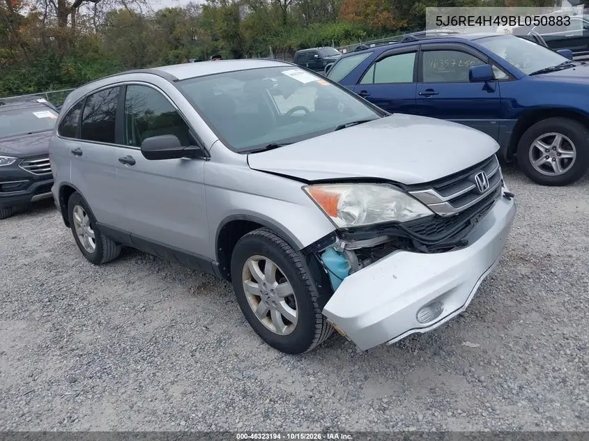 HONDA CR-V 2011, VIN 5J6RE4H49BL050883