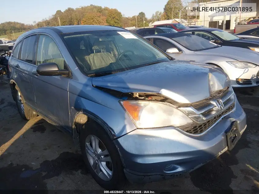 HONDA CR-V 2011, VIN JHLRE4H57BC031895