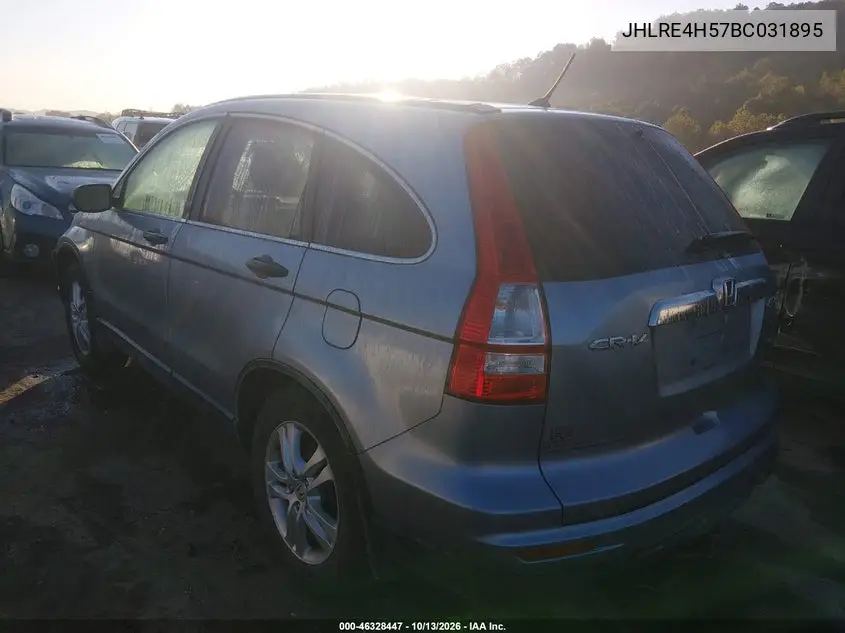 2011 HONDA CR-V VIN JHLRE4H57BC031895 — фото 3