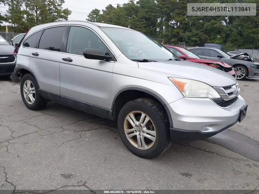 HONDA CR-V 2011, VIN 5J6RE4H51BL113841