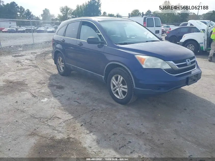 HONDA CR-V 2011, VIN 5J6RE4H56BL062188