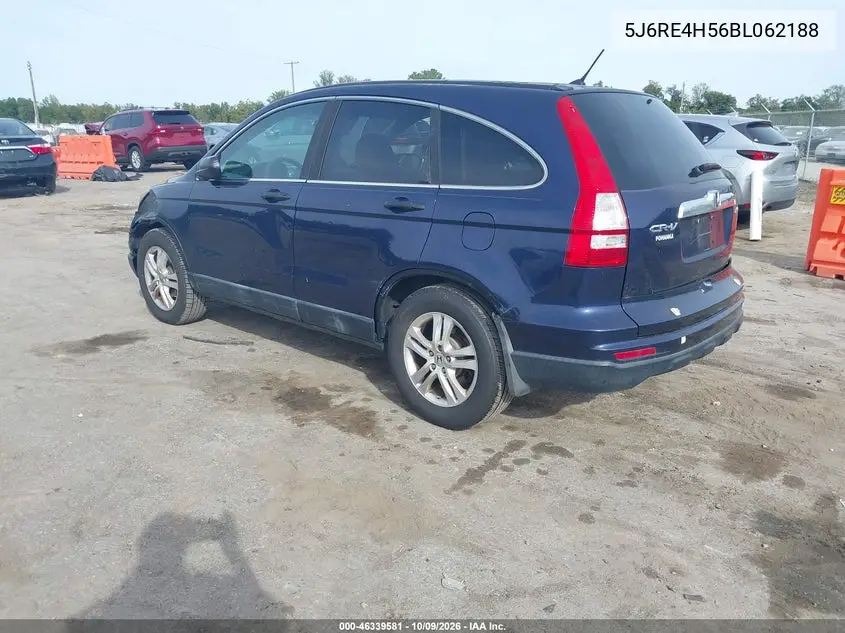 2011 HONDA CR-V VIN 5J6RE4H56BL062188 — фото 3