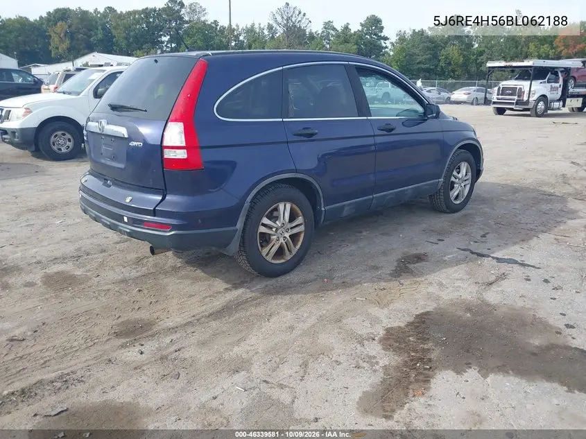 2011 HONDA CR-V VIN 5J6RE4H56BL062188 — фото 4