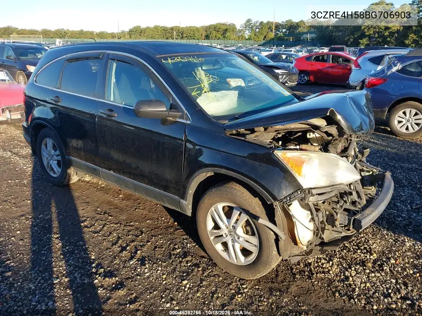 HONDA CR-V 2011, VIN 3CZRE4H58BG706903