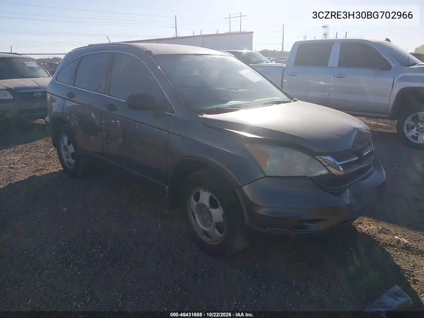 HONDA CR-V 2011, VIN 3CZRE3H30BG702966