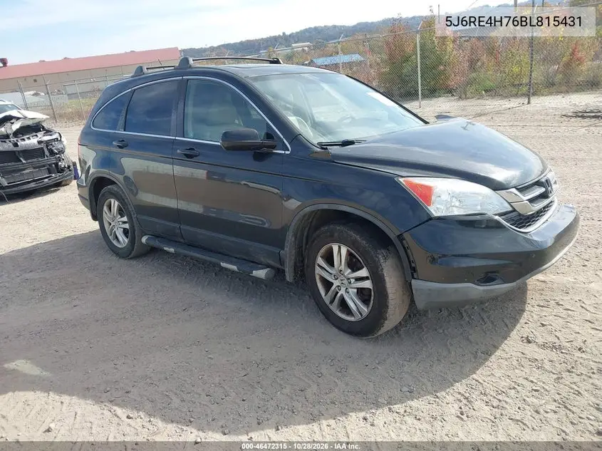 HONDA CR-V 2011, VIN 5J6RE4H76BL815431