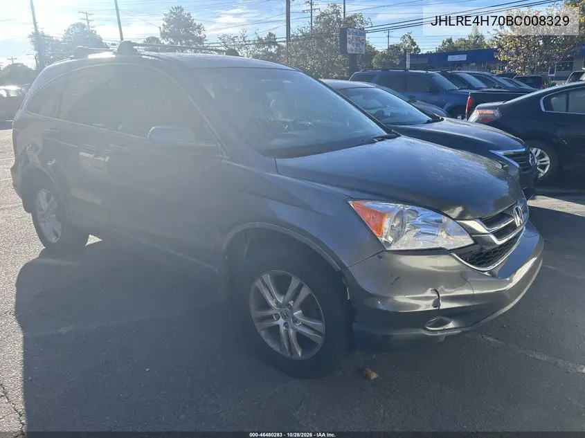 HONDA CR-V 2011, VIN JHLRE4H70BC008329