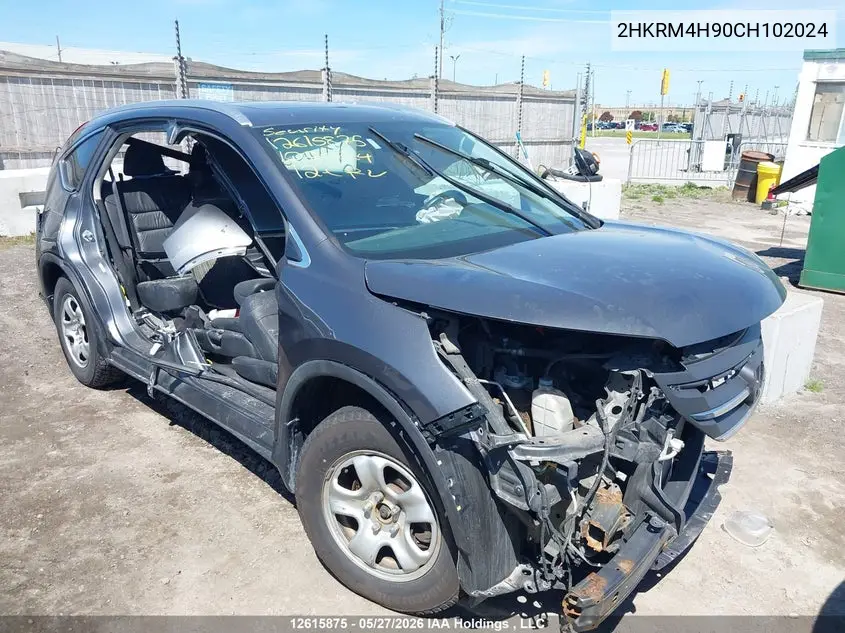 HONDA CR-V 2012, VIN 2HKRM4H90CH102024
