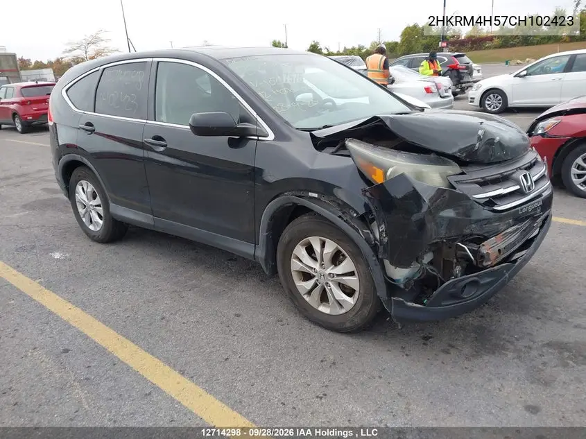 HONDA CR-V 2012, VIN 2HKRM4H57CH102423