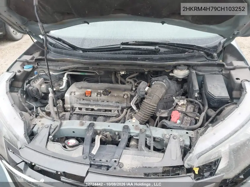 2012 HONDA CR-V VIN 2HKRM4H79CH103252 — фото 10