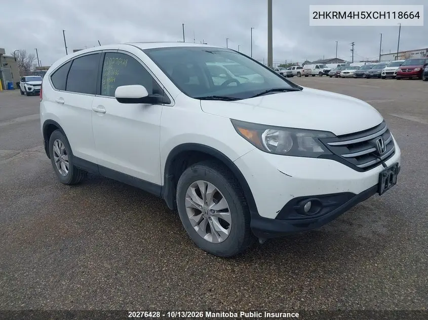 HONDA CR-V 2012, VIN 2HKRM4H5XCH118664