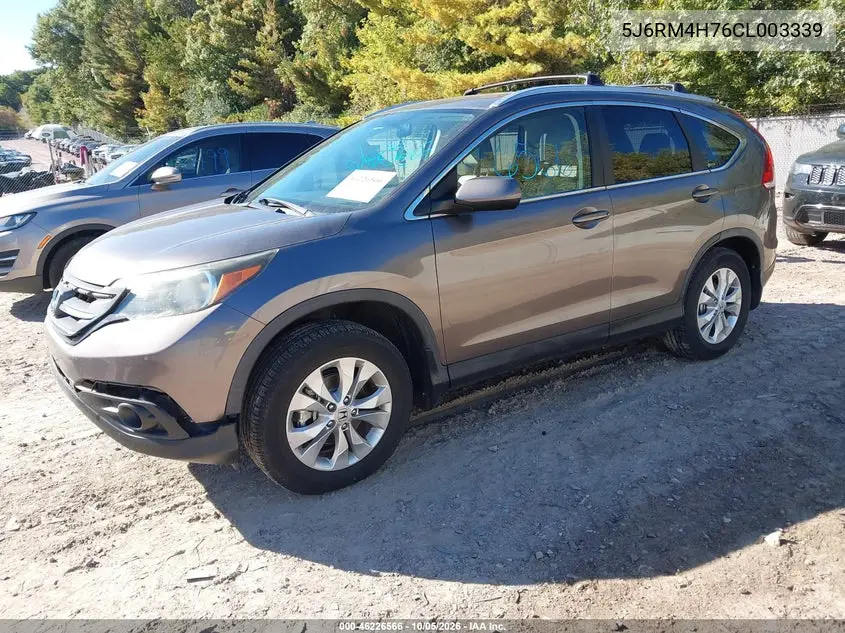 2012 HONDA CR-V VIN 5J6RM4H76CL003339 — фото 2