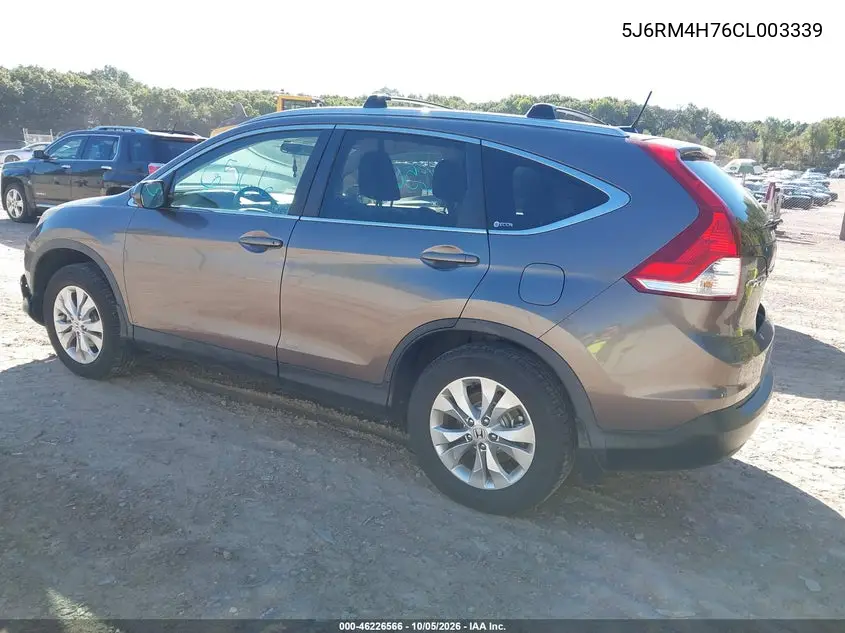 2012 HONDA CR-V VIN 5J6RM4H76CL003339 — фото 3