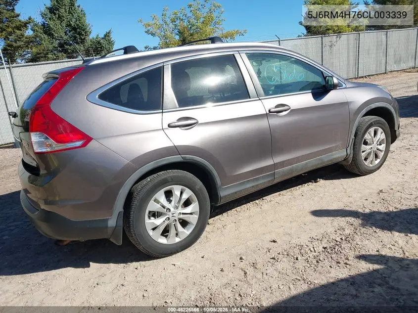 2012 HONDA CR-V VIN 5J6RM4H76CL003339 — фото 4