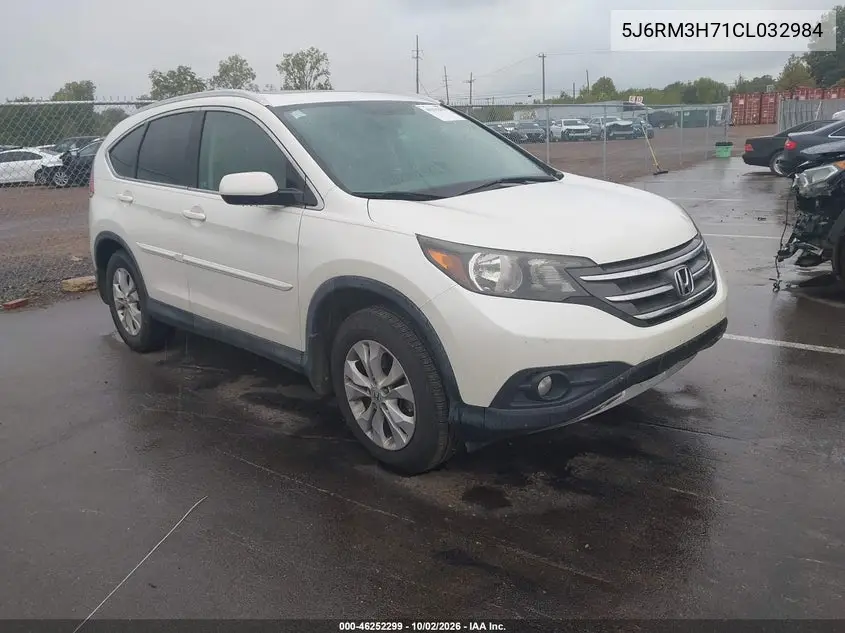 HONDA CR-V 2012, VIN 5J6RM3H71CL032984