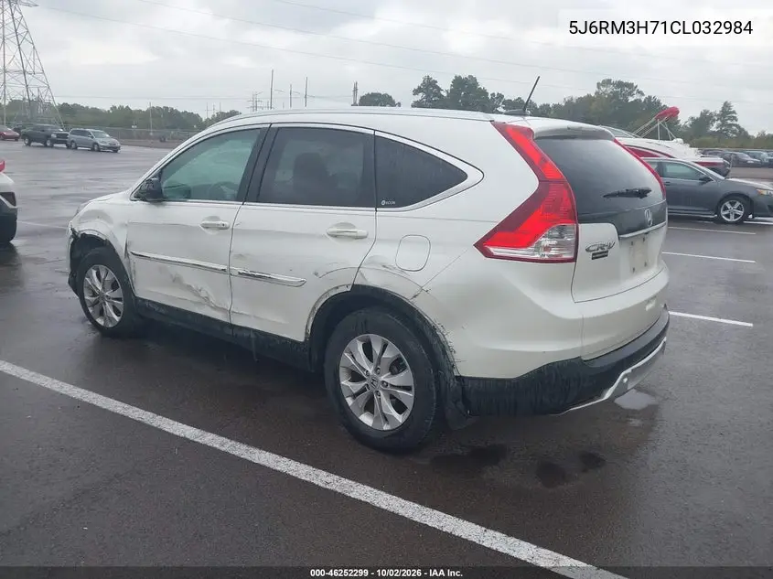 2012 HONDA CR-V VIN 5J6RM3H71CL032984 — фото 3