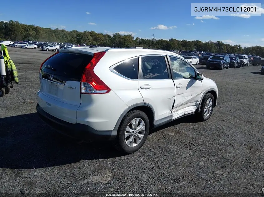 2012 HONDA CR-V VIN 5J6RM4H73CL012001 — фото 4
