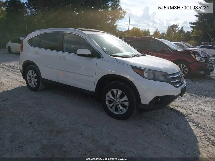HONDA CR-V 2012, VIN 5J6RM3H70CL035231