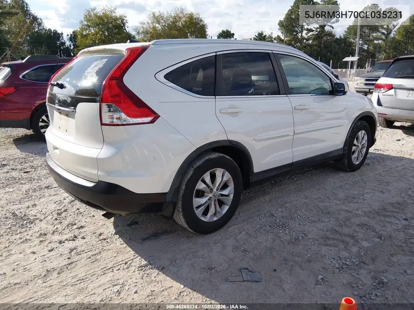 2012 HONDA CR-V VIN 5J6RM3H70CL035231 — фото 4