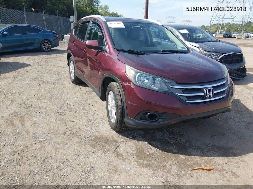 HONDA CR-V 2012, VIN 5J6RM4H74CL028918