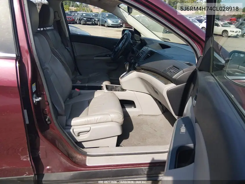 2012 HONDA CR-V VIN 5J6RM4H74CL028918 — фото 5