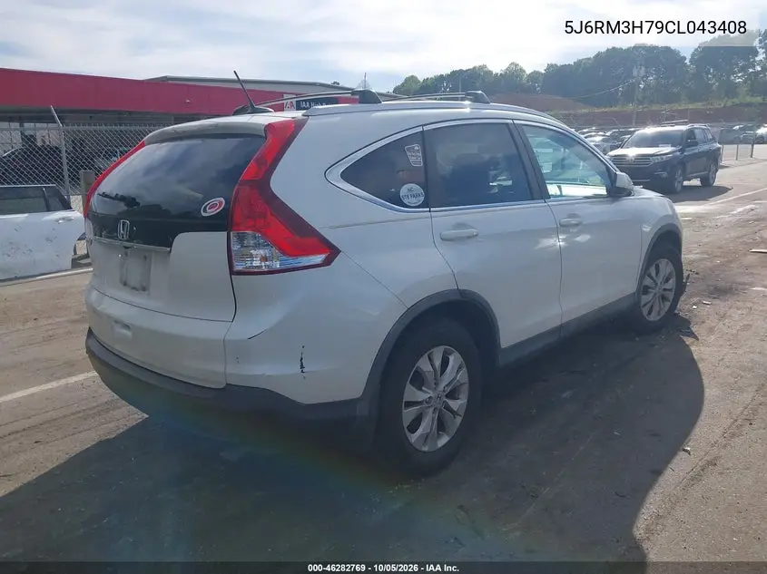 2012 HONDA CR-V VIN 5J6RM3H79CL043408 — фото 4