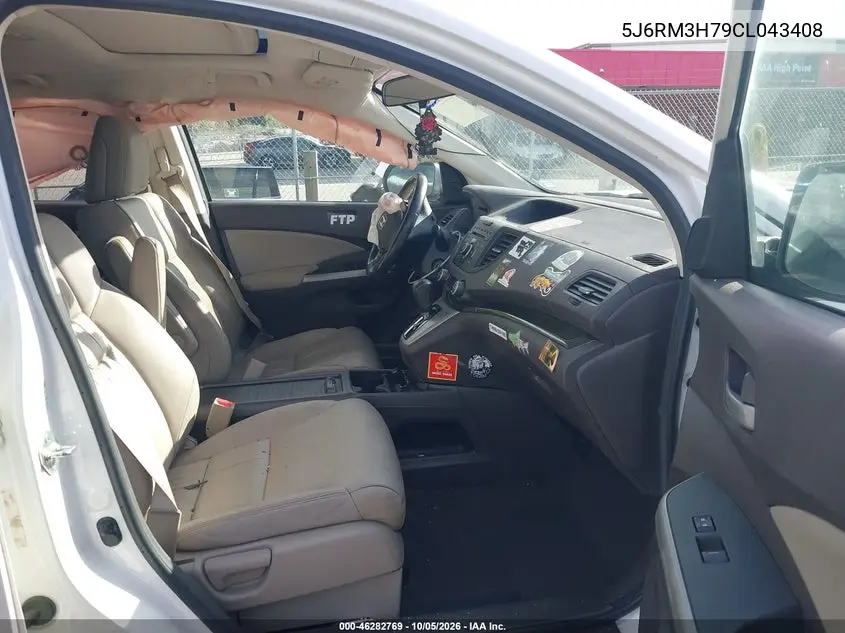2012 HONDA CR-V VIN 5J6RM3H79CL043408 — фото 5