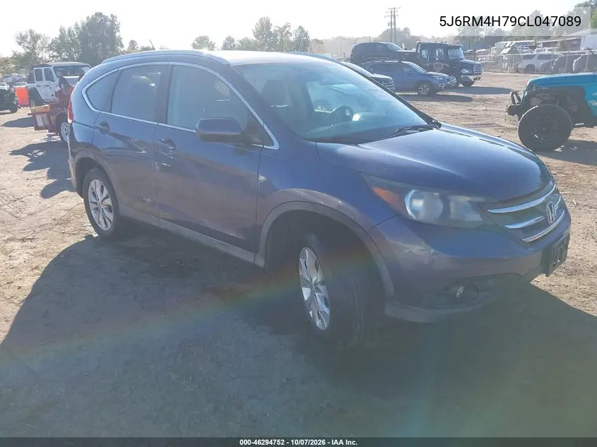 HONDA CR-V 2012, VIN 5J6RM4H79CL047089