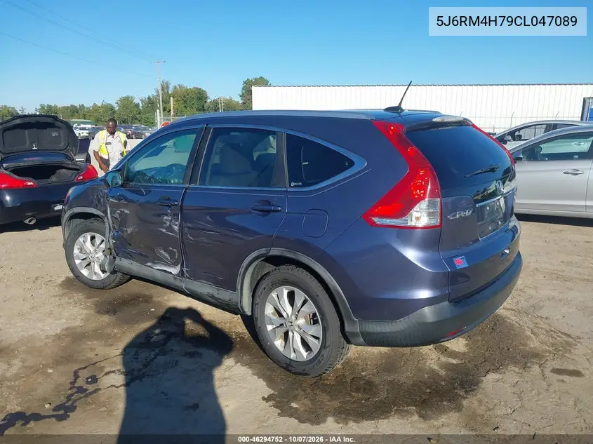 2012 HONDA CR-V VIN 5J6RM4H79CL047089 — фото 3