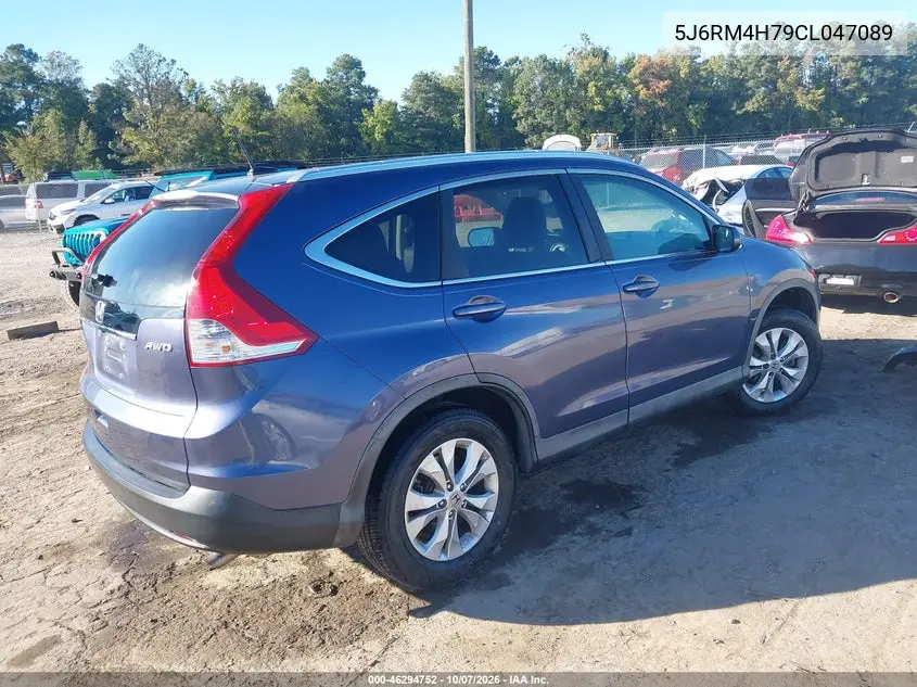 2012 HONDA CR-V VIN 5J6RM4H79CL047089 — фото 4