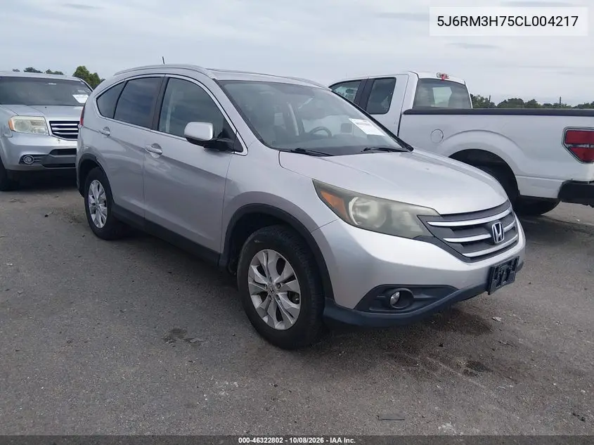 HONDA CR-V 2012, VIN 5J6RM3H75CL004217