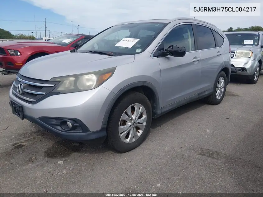 2012 HONDA CR-V VIN 5J6RM3H75CL004217 — фото 2