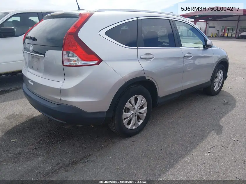 2012 HONDA CR-V VIN 5J6RM3H75CL004217 — фото 4