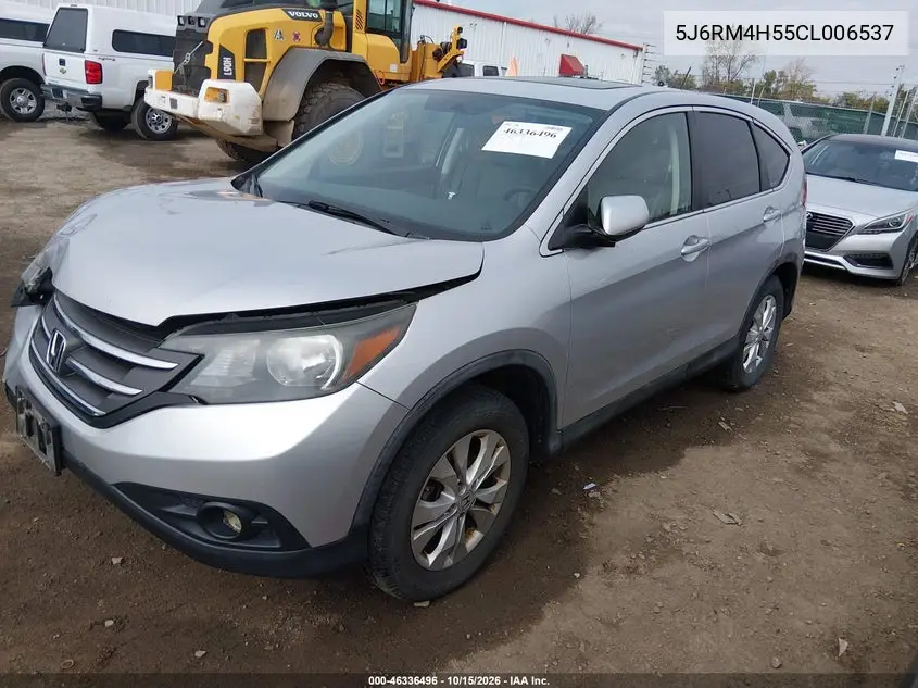 2012 HONDA CR-V VIN 5J6RM4H55CL006537 — фото 2