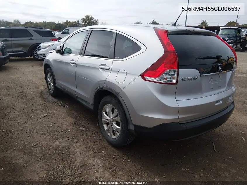 2012 HONDA CR-V VIN 5J6RM4H55CL006537 — фото 3