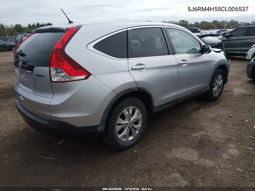 2012 HONDA CR-V VIN 5J6RM4H55CL006537 — фото 4