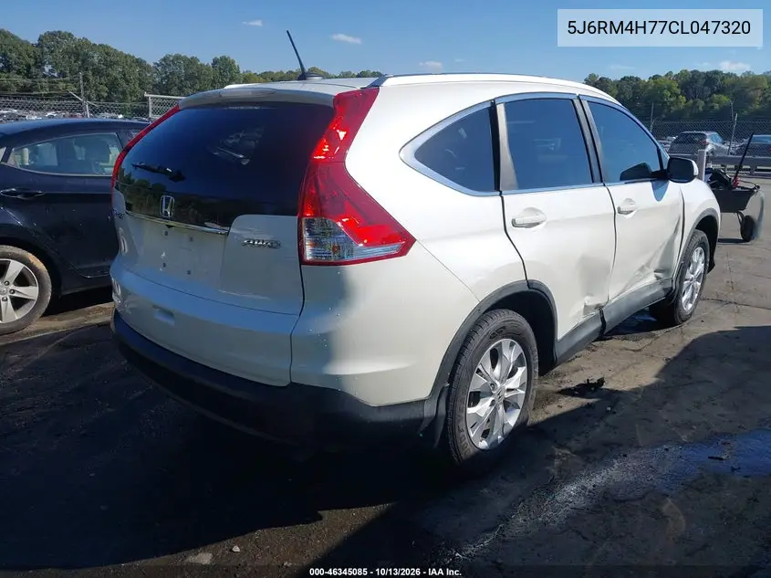2012 HONDA CR-V VIN 5J6RM4H77CL047320 — фото 4