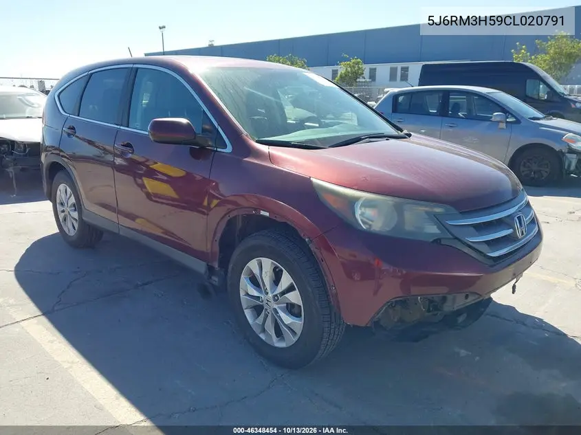 HONDA CR-V 2012, VIN 5J6RM3H59CL020791