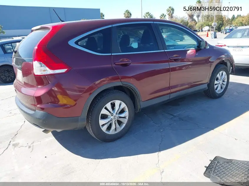 2012 HONDA CR-V VIN 5J6RM3H59CL020791 — фото 4