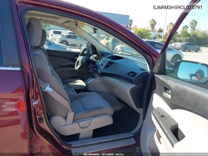 2012 HONDA CR-V VIN 5J6RM3H59CL020791 — фото 5