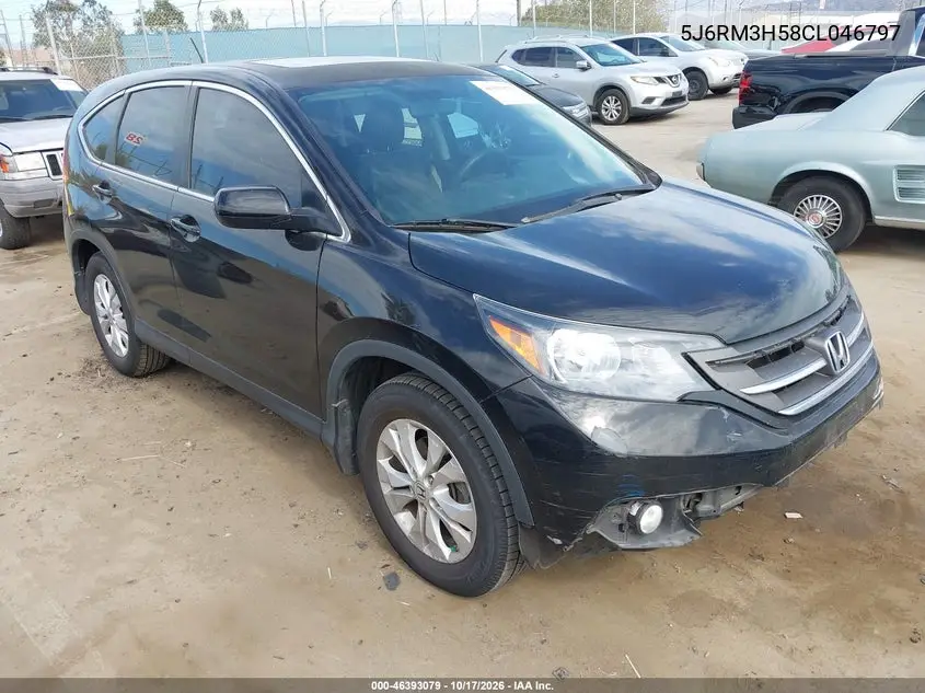 HONDA CR-V 2012, VIN 5J6RM3H58CL046797