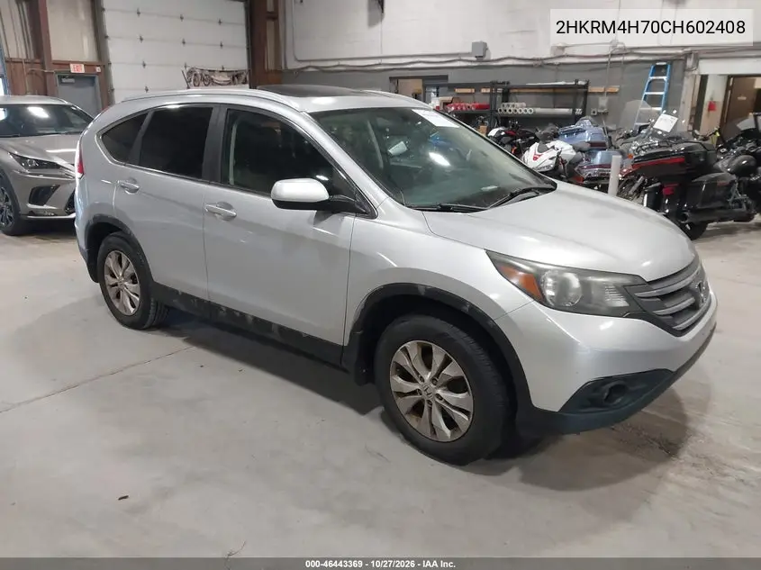 HONDA CR-V 2012, VIN 2HKRM4H70CH602408