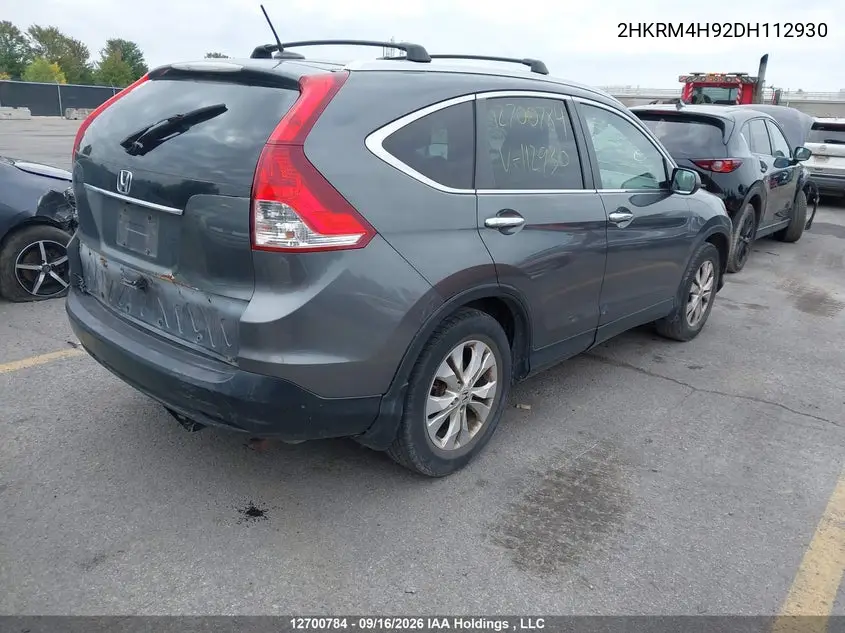 2013 HONDA CR-V VIN 2HKRM4H92DH112930 — фото 2