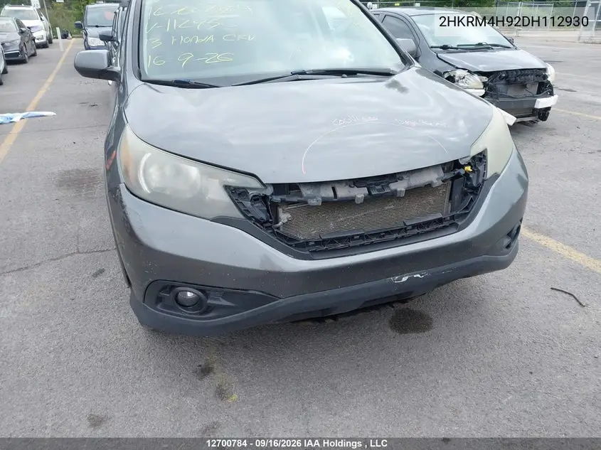 HONDA CR-V 2013, VIN 2HKRM4H92DH112930