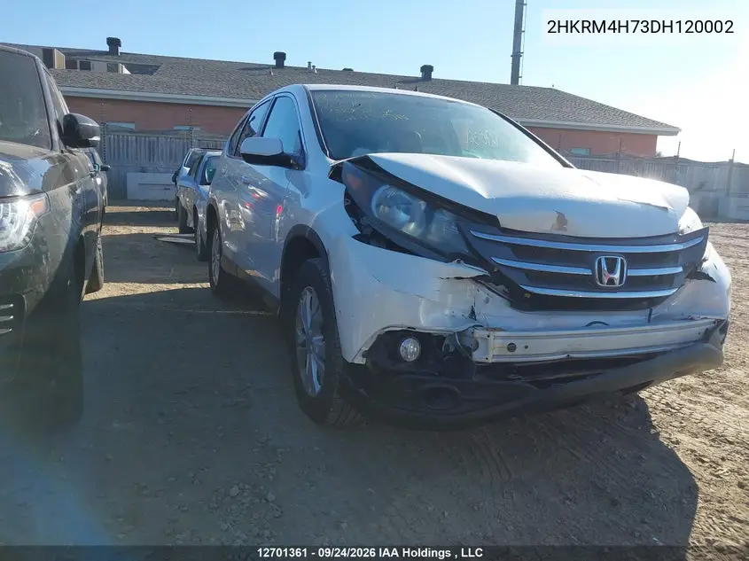 HONDA CR-V 2013, VIN 2HKRM4H73DH120002